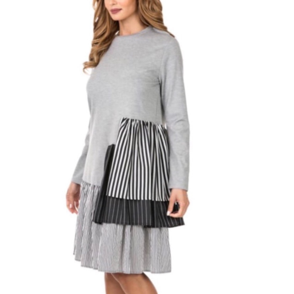 Ruffle Sweatshirt Dress